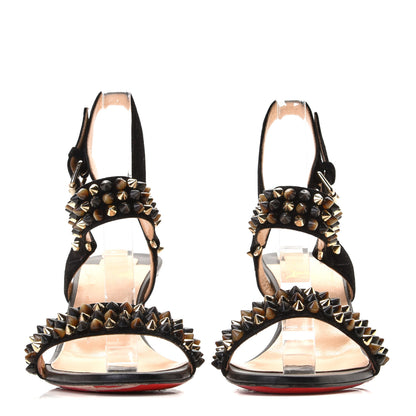 Christian Louboutin Veau Velours Bikee Bike 70 Sandals 37.5 Black 4 of 6