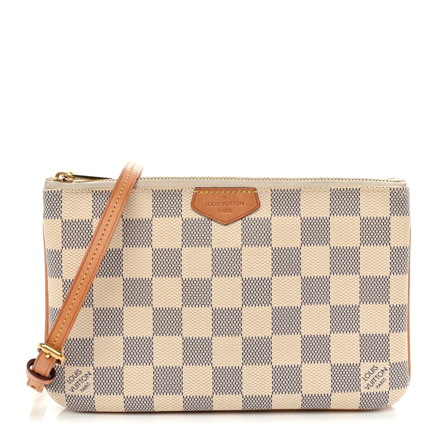 Damier Azur Double Zip Pochette