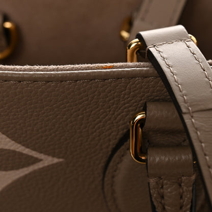 Louis Vuitton Empreinte Monogram Giant Onthego MM Tourterelle Creme 12 of 13