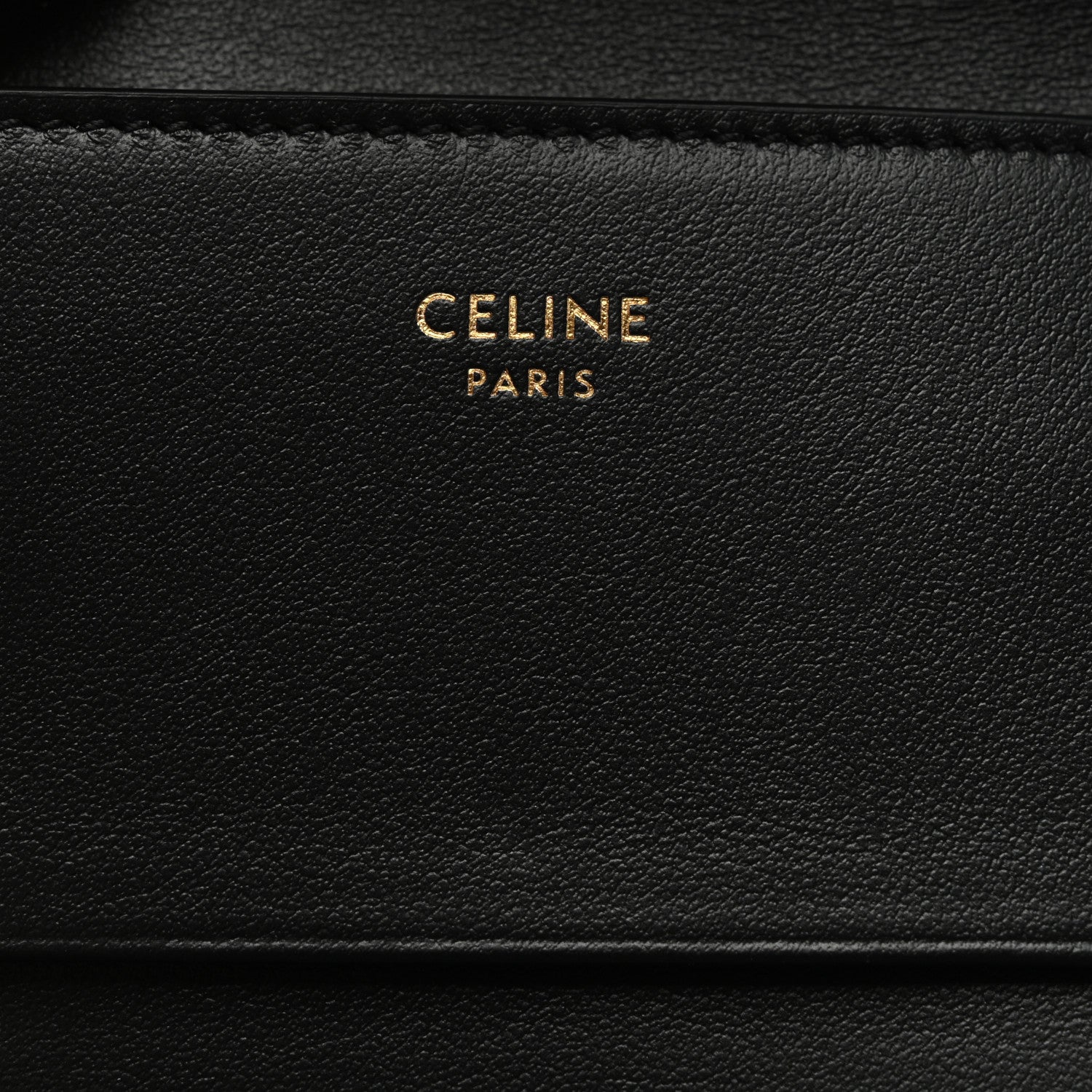 Celine Calfskin Compact Triomphe Wallet With Coin Purse Black 7 of 9