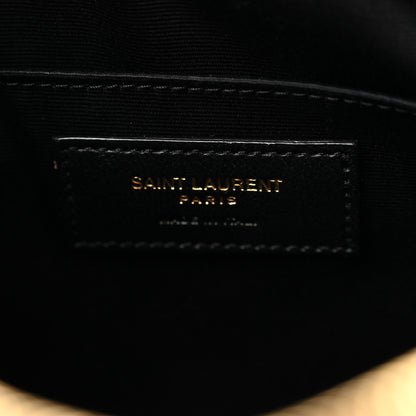 Saint Laurent Calfskin Matelasse Monogram Lou Camera Bag Dark Beige 6 of 10