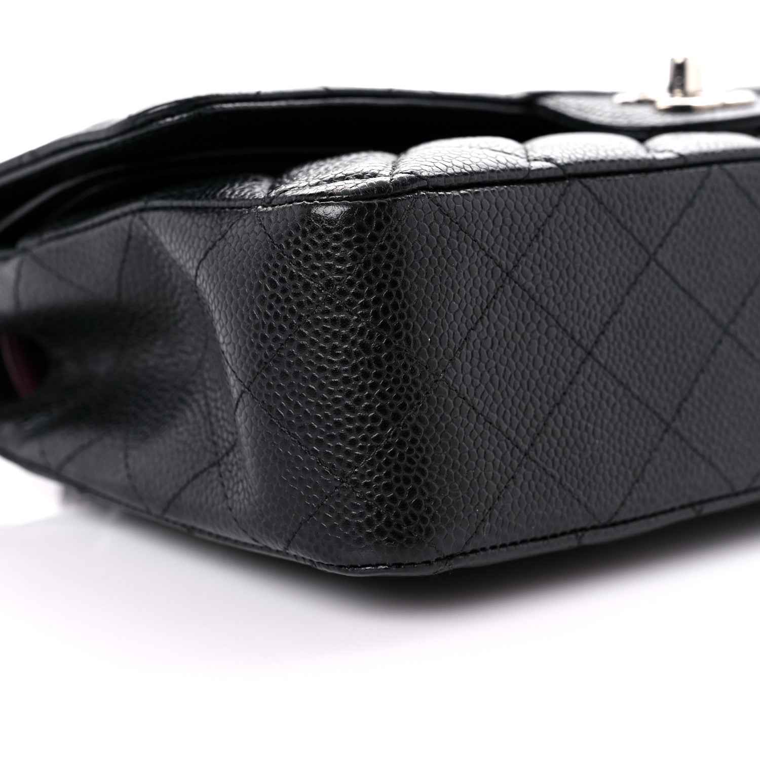 Chanel Caviar Quilted Medium Double Flap Black 8 of 10