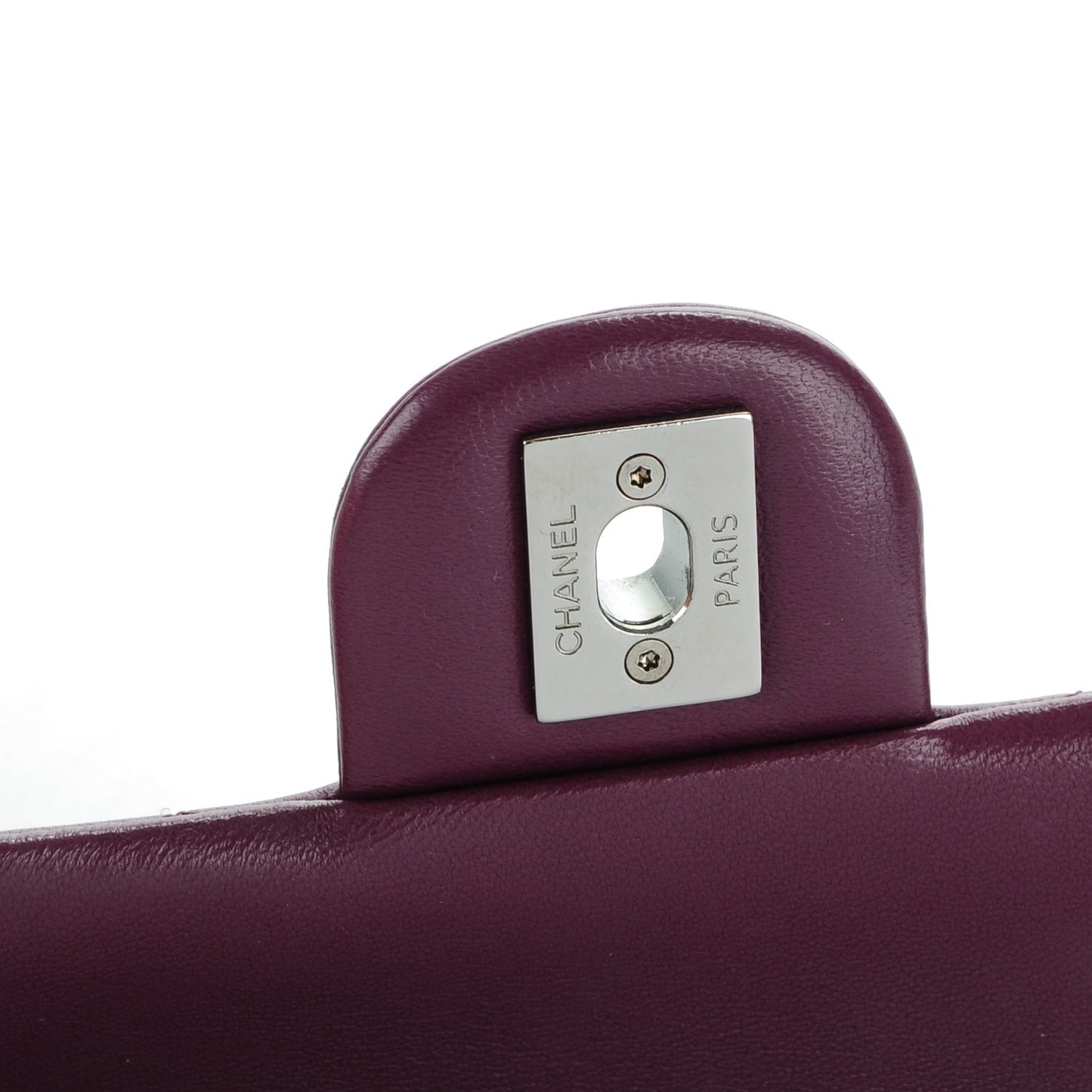 Lambskin Quilted Mini Mineral Nights Flap Crossbody Bag Purple