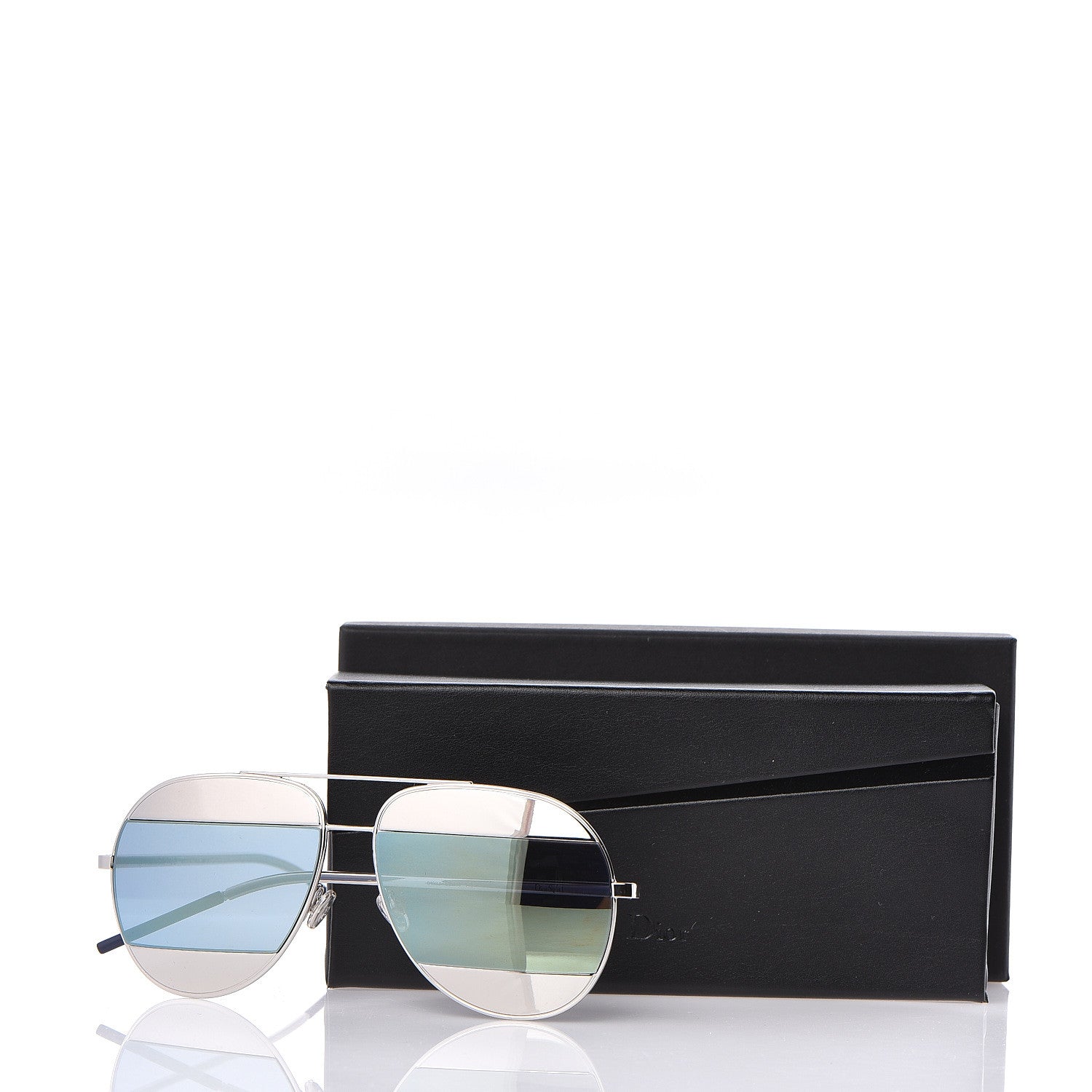 Christian Dior Split 1 Aviator Sunglasses Silver 7 of 7