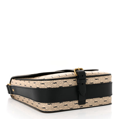 Saint Laurent Canvas Smooth Calfskin Le Monogramme Medium Buckle Satchel Beige 4 of 11