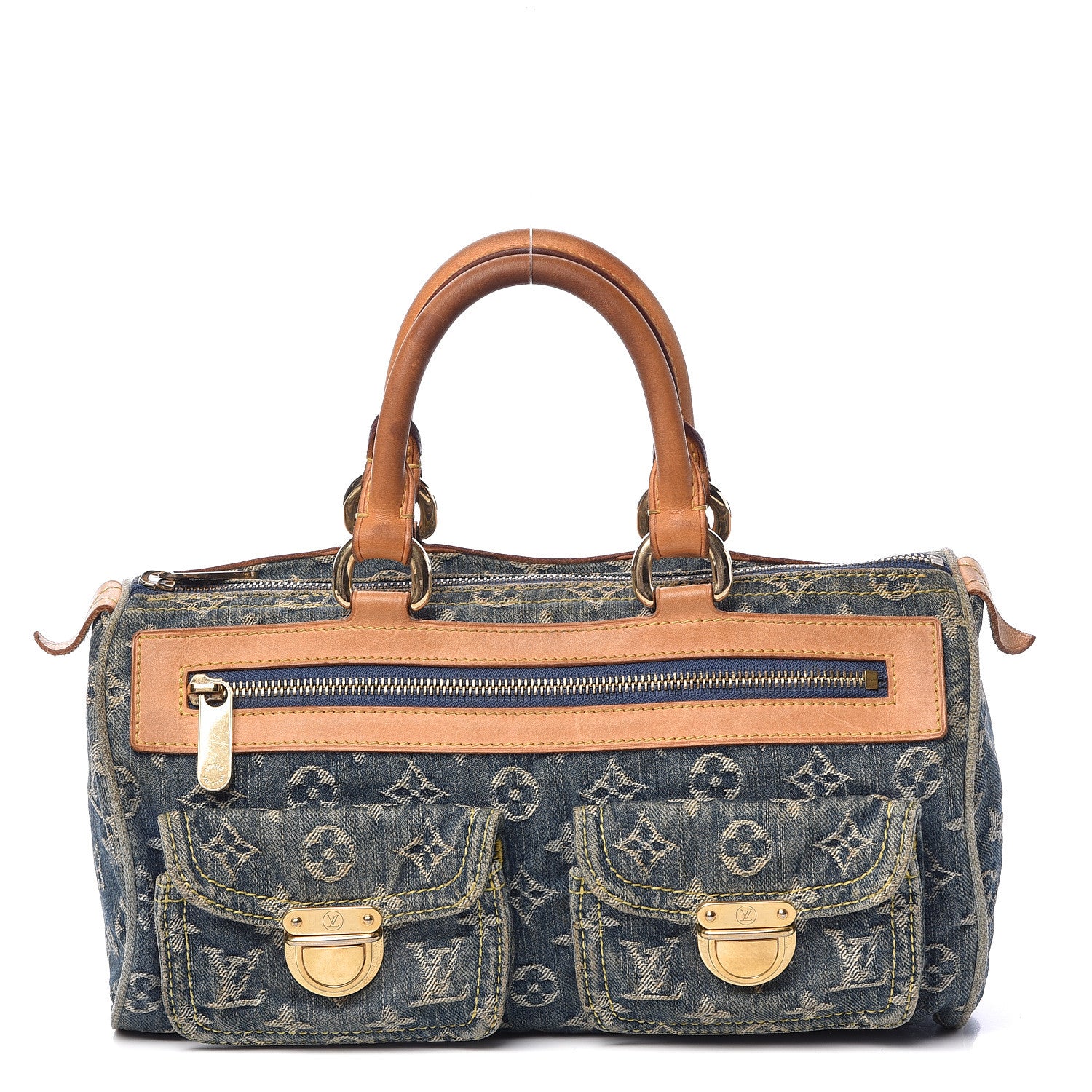 Louis Vuitton Monogram Denim Neo Speedy Blue 1 of 18