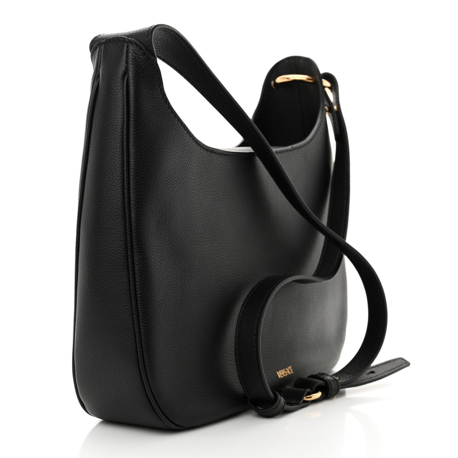 Versace Calfskin La Medusa Medium Hobo Black 3 of 9