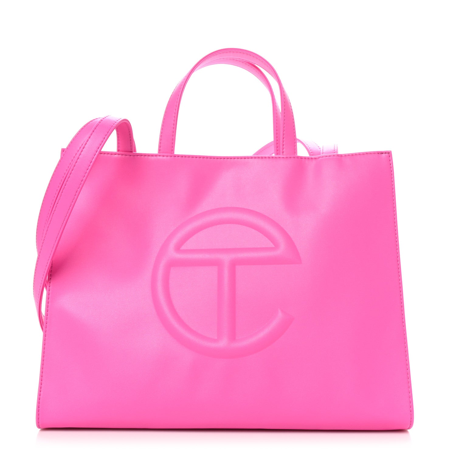Telfar Vegan Leather Medium Shopping Bag Azalea 1 of 9