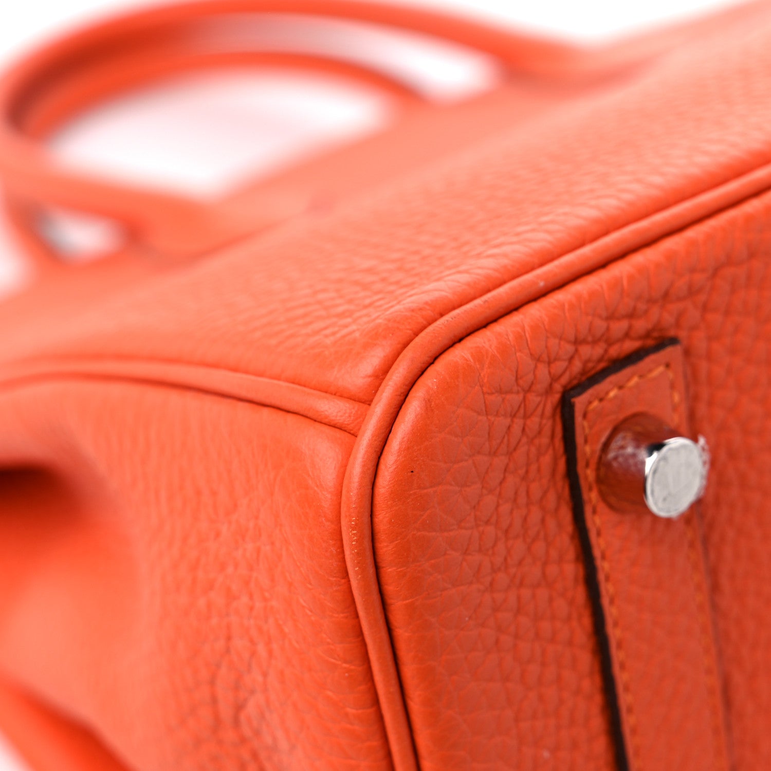 Hermes Taurillon Clemence Birkin 30 Feu 10 of 14