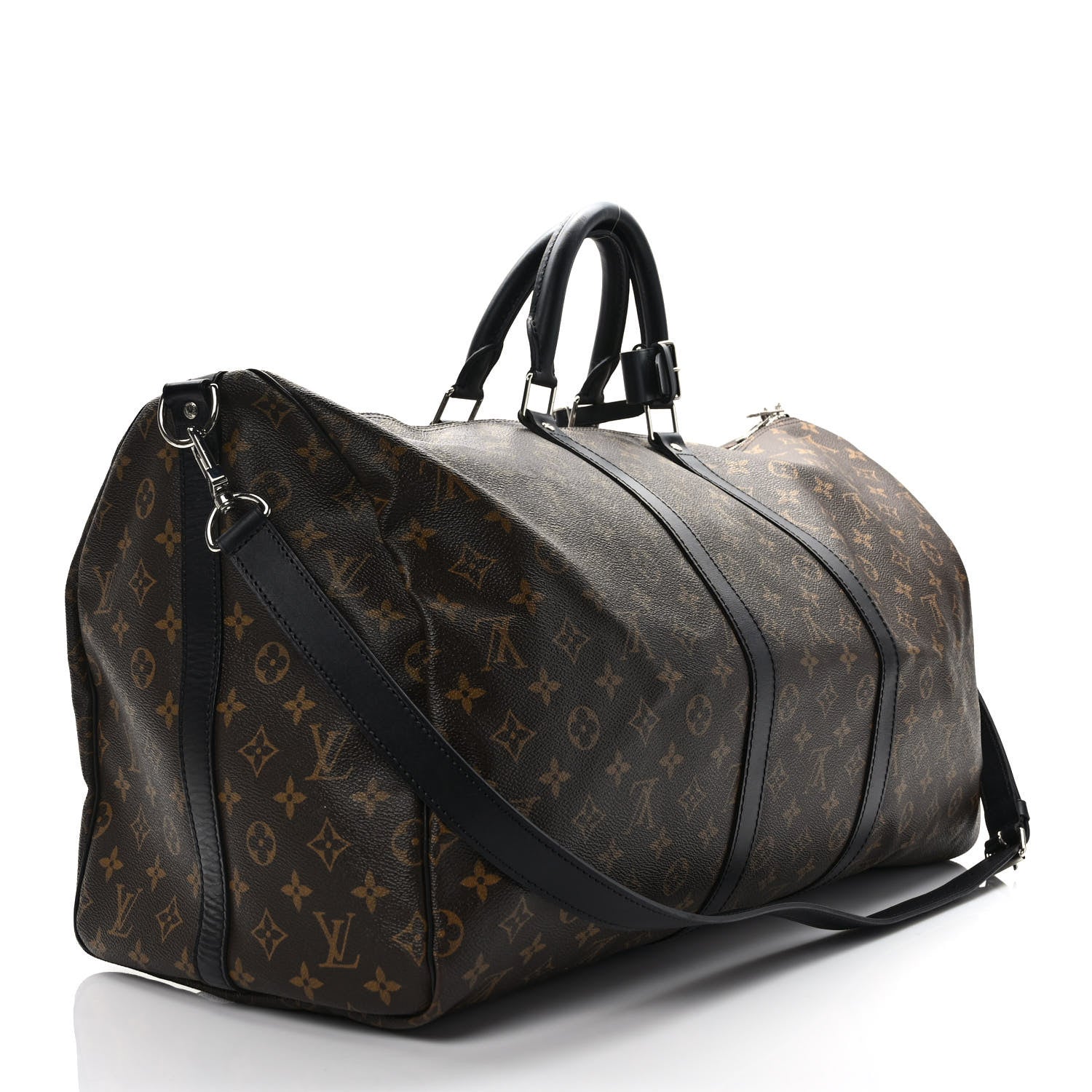 Louis Vuitton Monogram Macassar Keepall Bandouliere 55 3 of 8