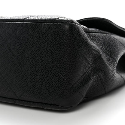 Chanel Caviar Quilted Jumbo Single Flap Black 9 of 14