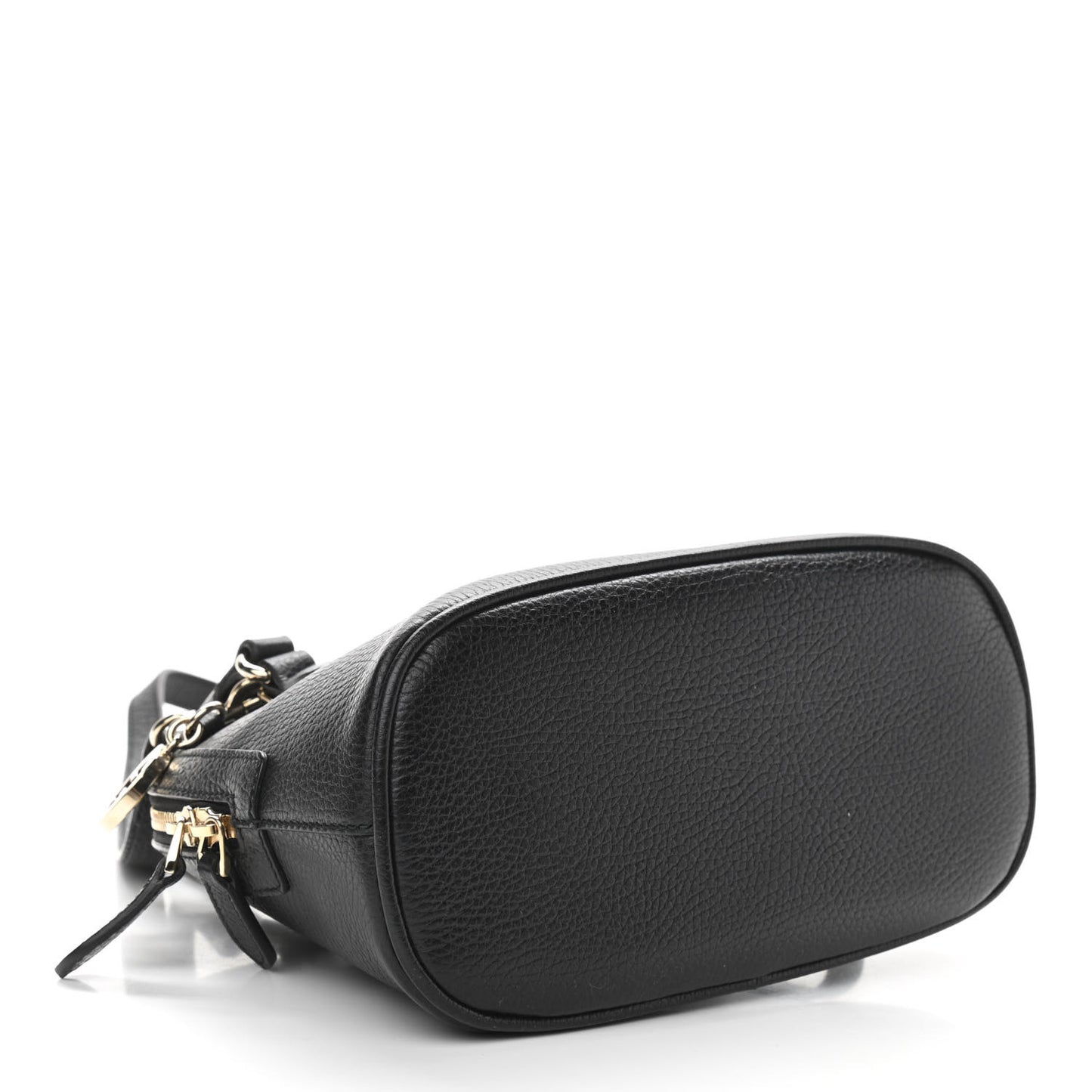 Dollar Calfskin Small GG Charm Dome Bag Black