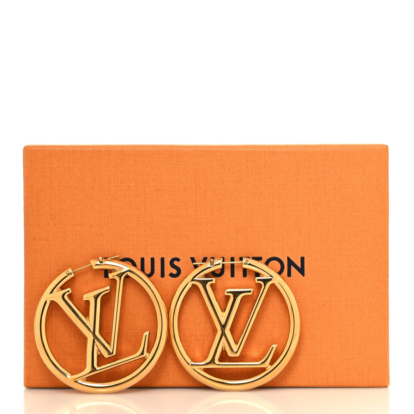 Metal Louise Hoop Earrings Gold