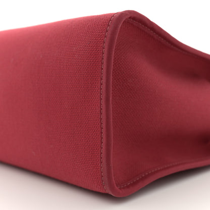 Hermes Military Toile Vache Hunter Herbag Zip 31 PM Rouge Grenat Bleu Saphir 11 of 17