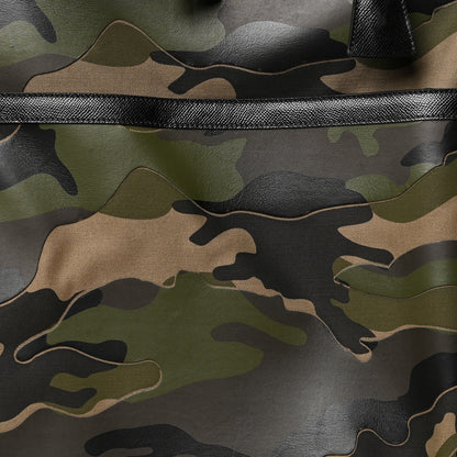 Valentino Garavani Nappa Canvas Camouflage Rolling Luggage Green 6 of 10