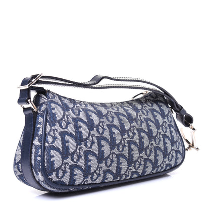 Christian Dior Monogram Shoulder Bag Blue 3 of 13