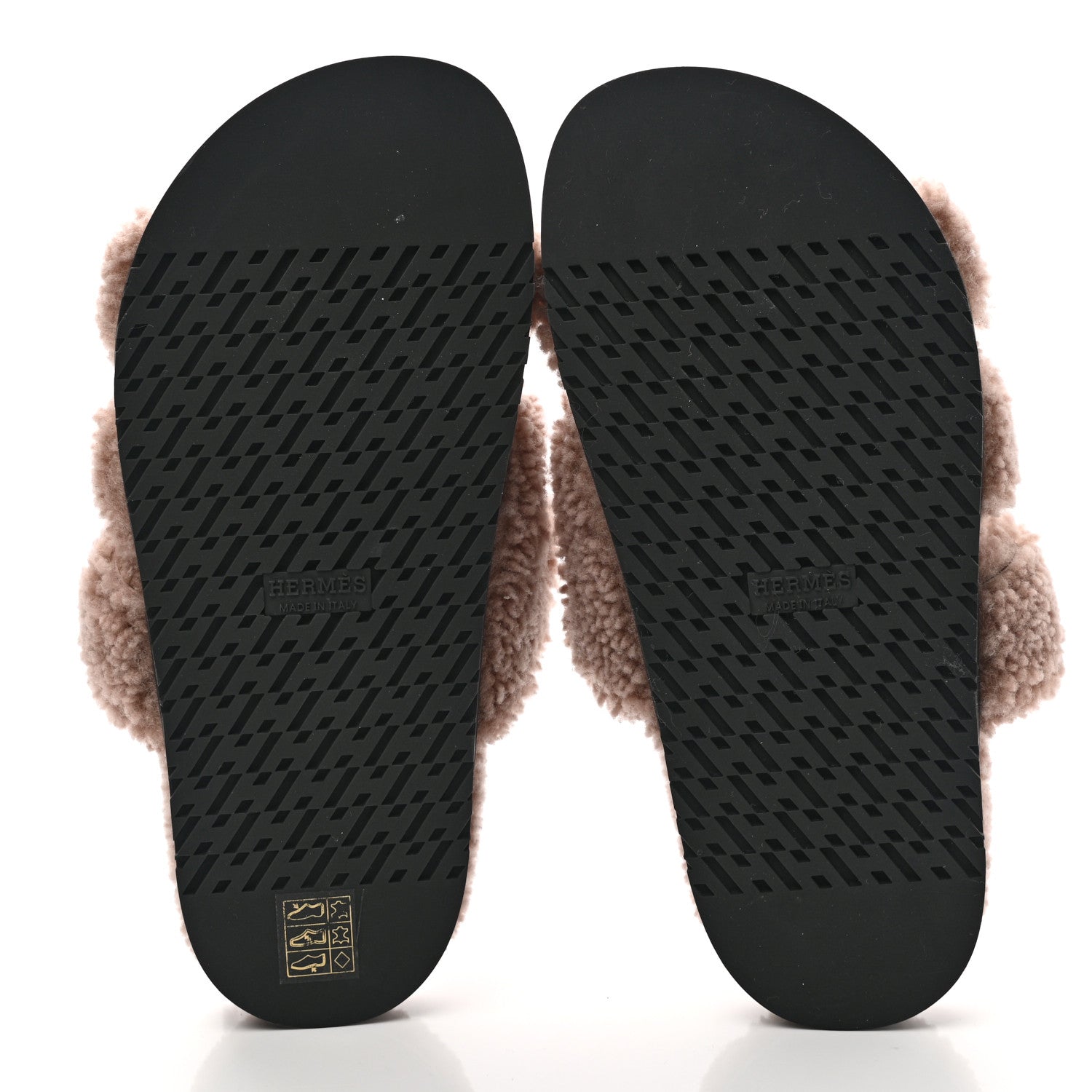 Hermes Woolskin Womens Chypre Sandals 36 Bois De Santal 5 of 8