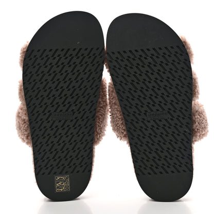 Hermes Woolskin Womens Chypre Sandals 36 Bois De Santal 5 of 8