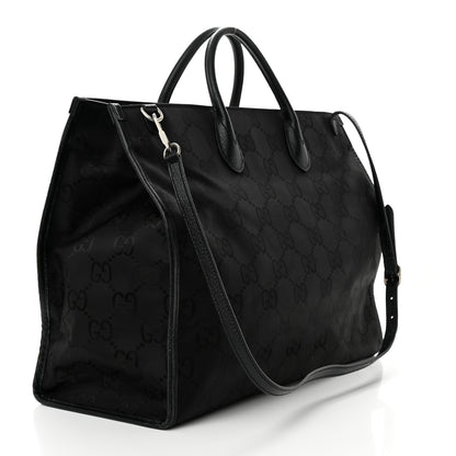 Gucci Econyl Nylon Monogram Large Off The Grid Tote Bag Black 3 of 9
