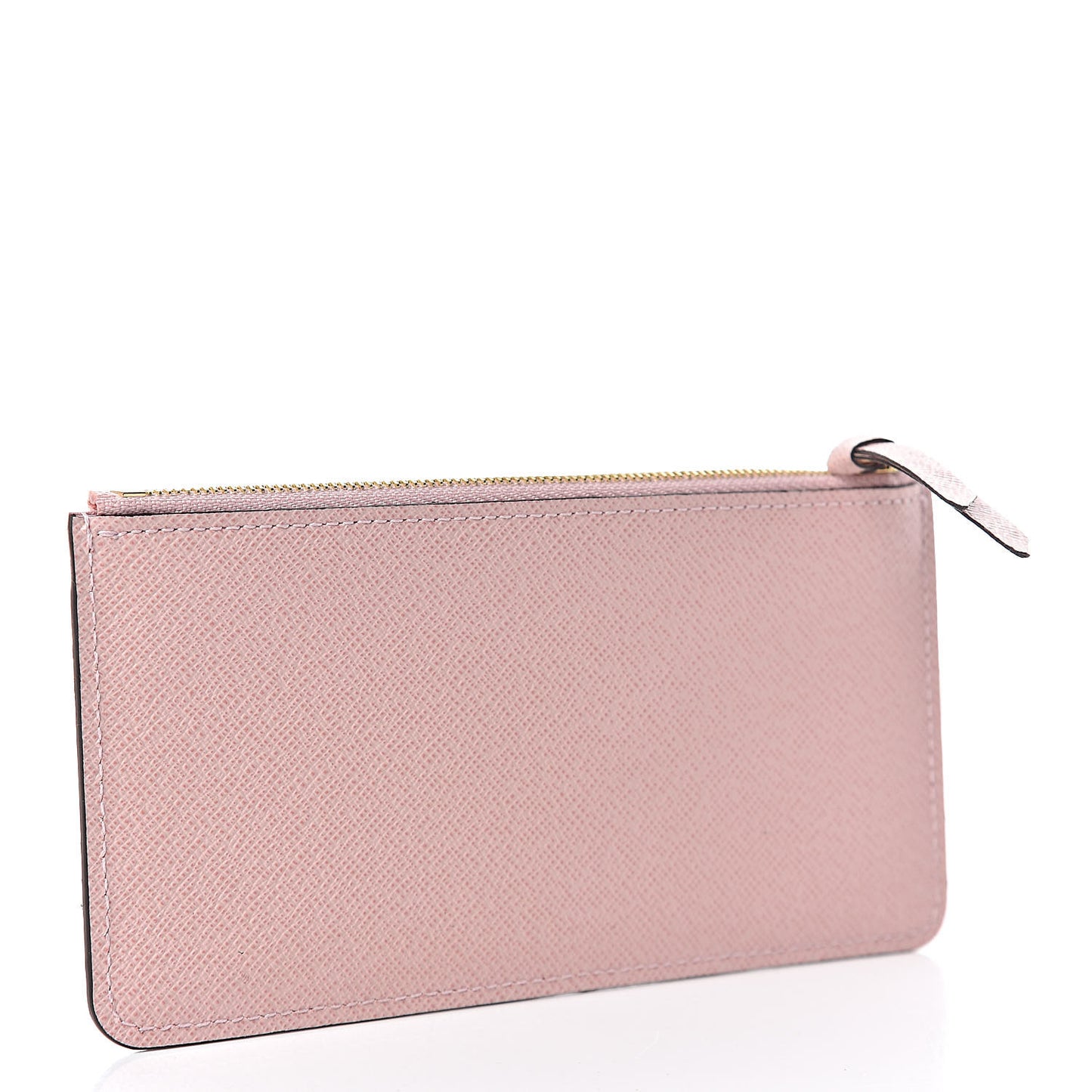 Calfskin Jeanne Wallet Zippered Insert Rose Ballerine