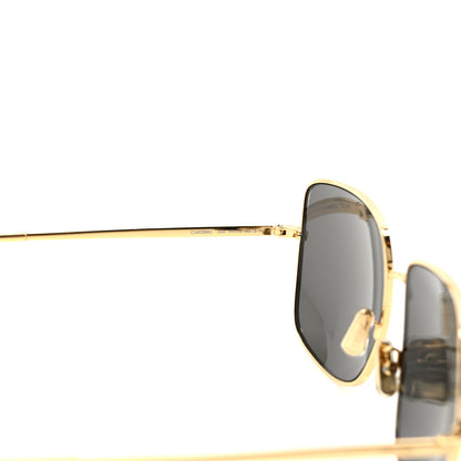 Celine Metal Rhinestone Triomphe Sunglasses Gold Smoke 6 of 8