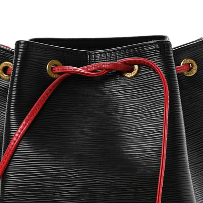 Louis Vuitton Epi Bi-Color Noe Castillan Red Black 8 of 10