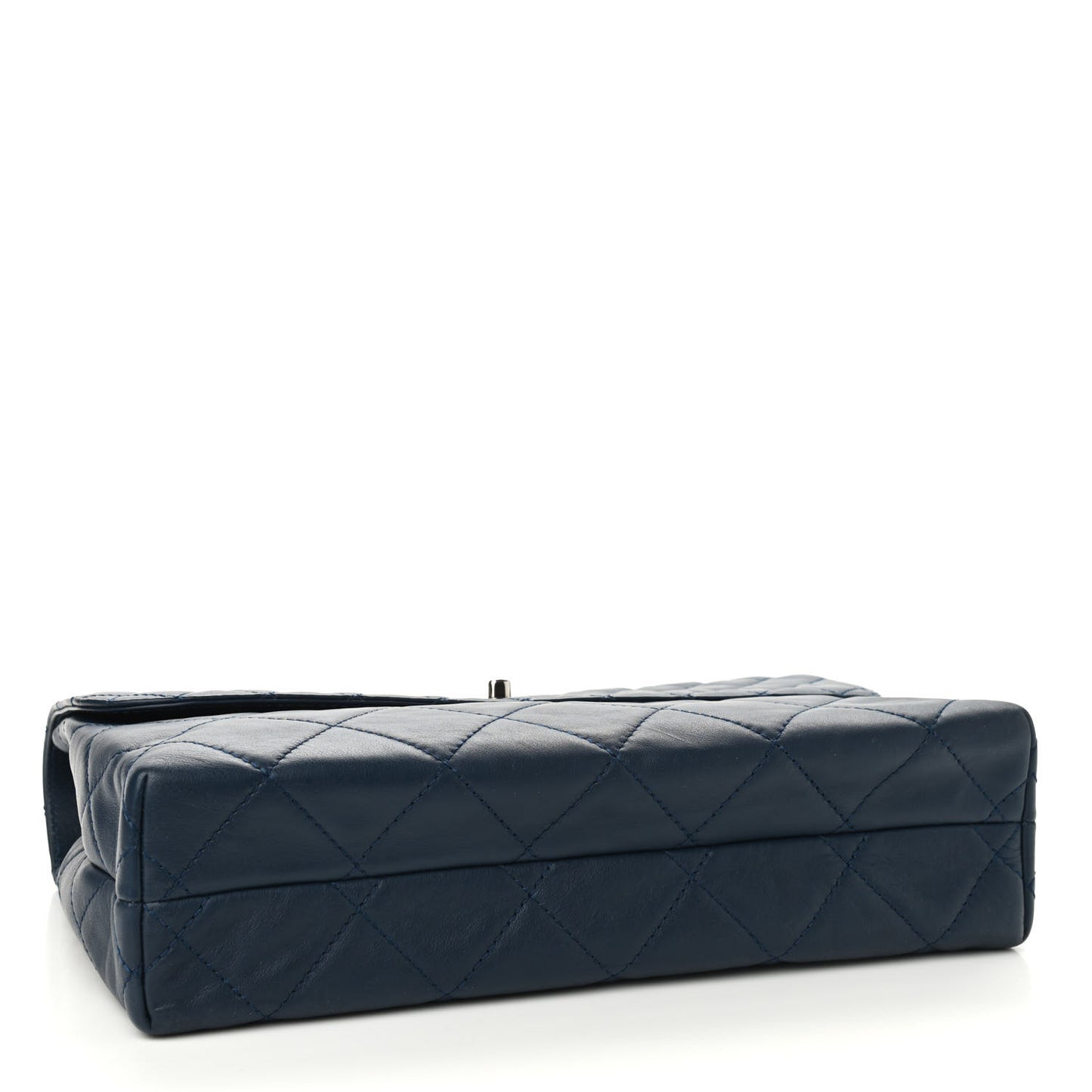 Calfskin Quilted In the Business Flap Dark Navy Blue