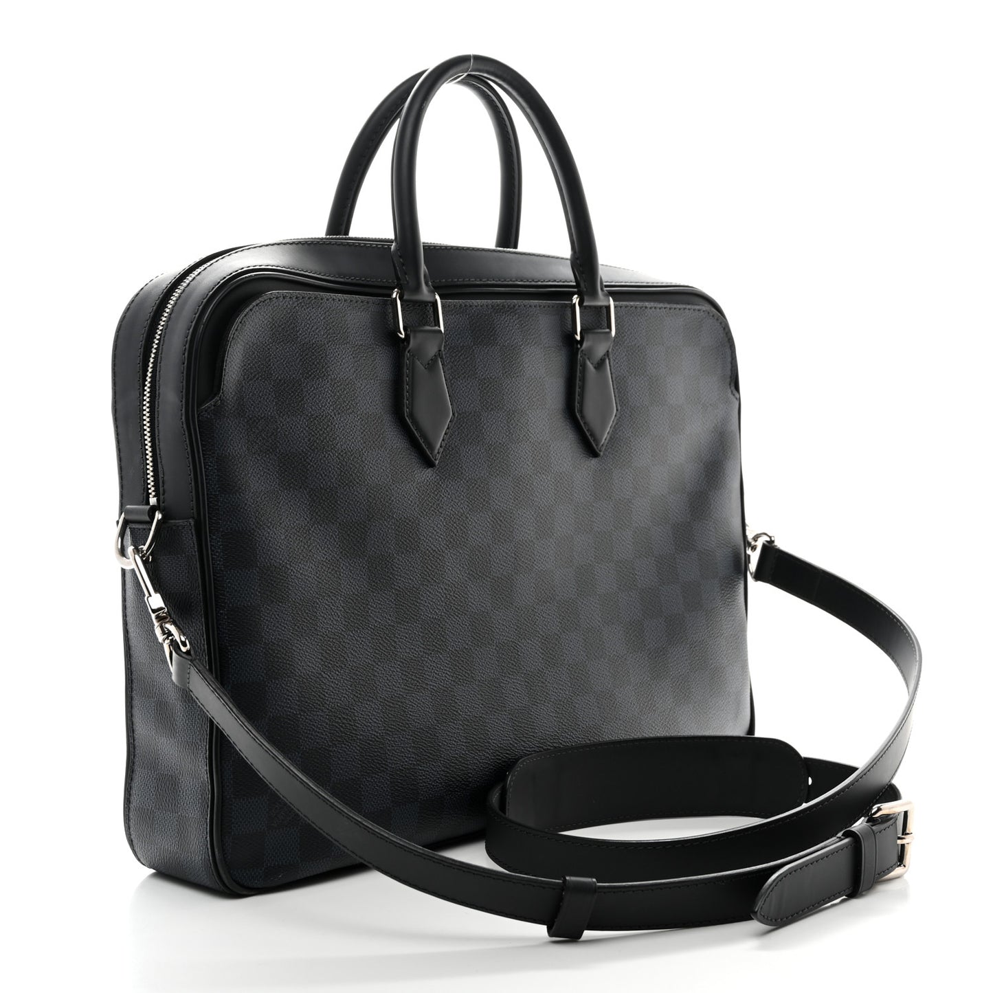 Damier Graphite Porte-Documents Jour