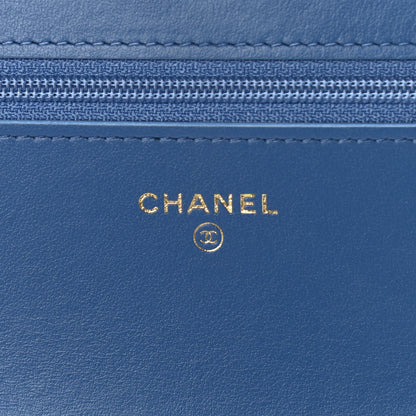 Chanel Denim Quilted Chanel 19 Wallet On Chain WOC Blue 6 of 11