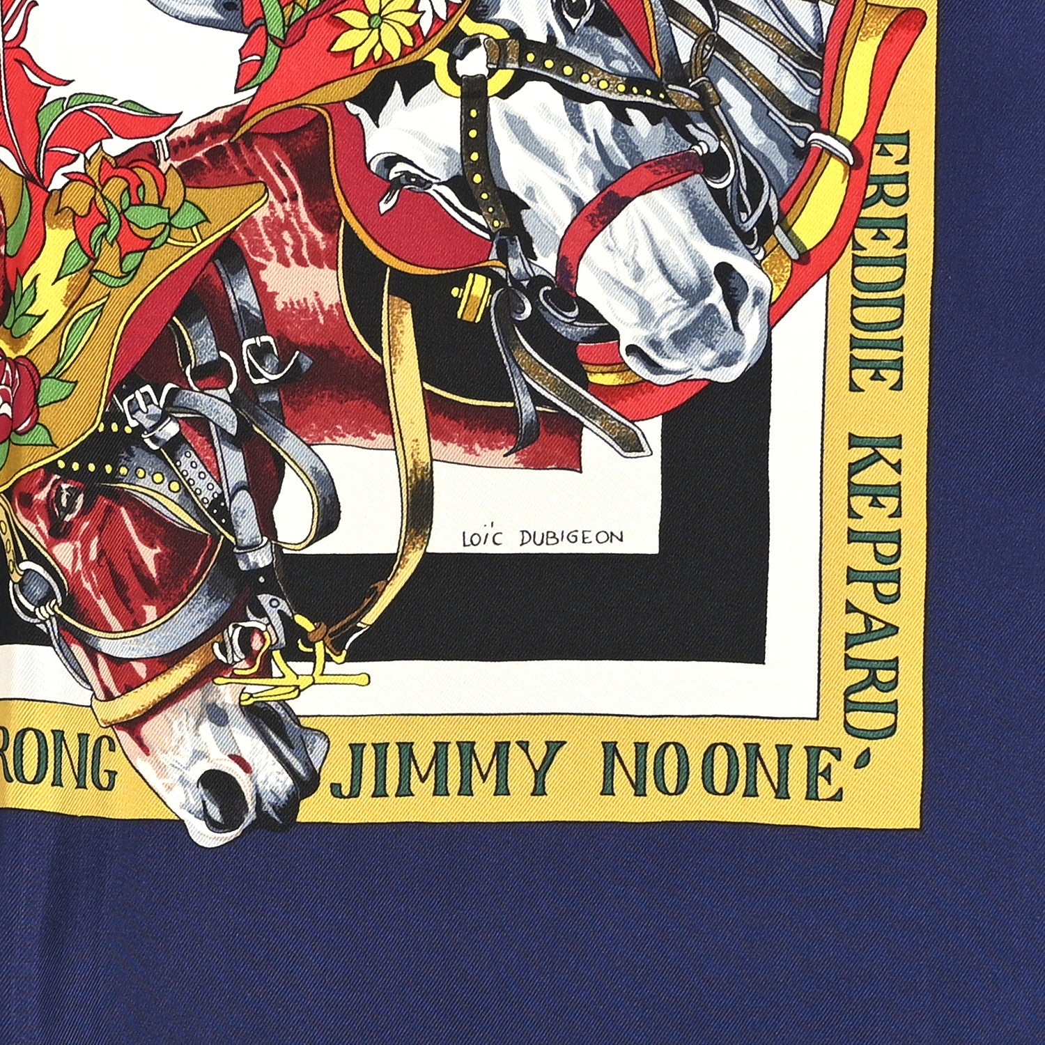 Hermes Silk New Orleans Creole Jazz Scarf 90 3 of 5