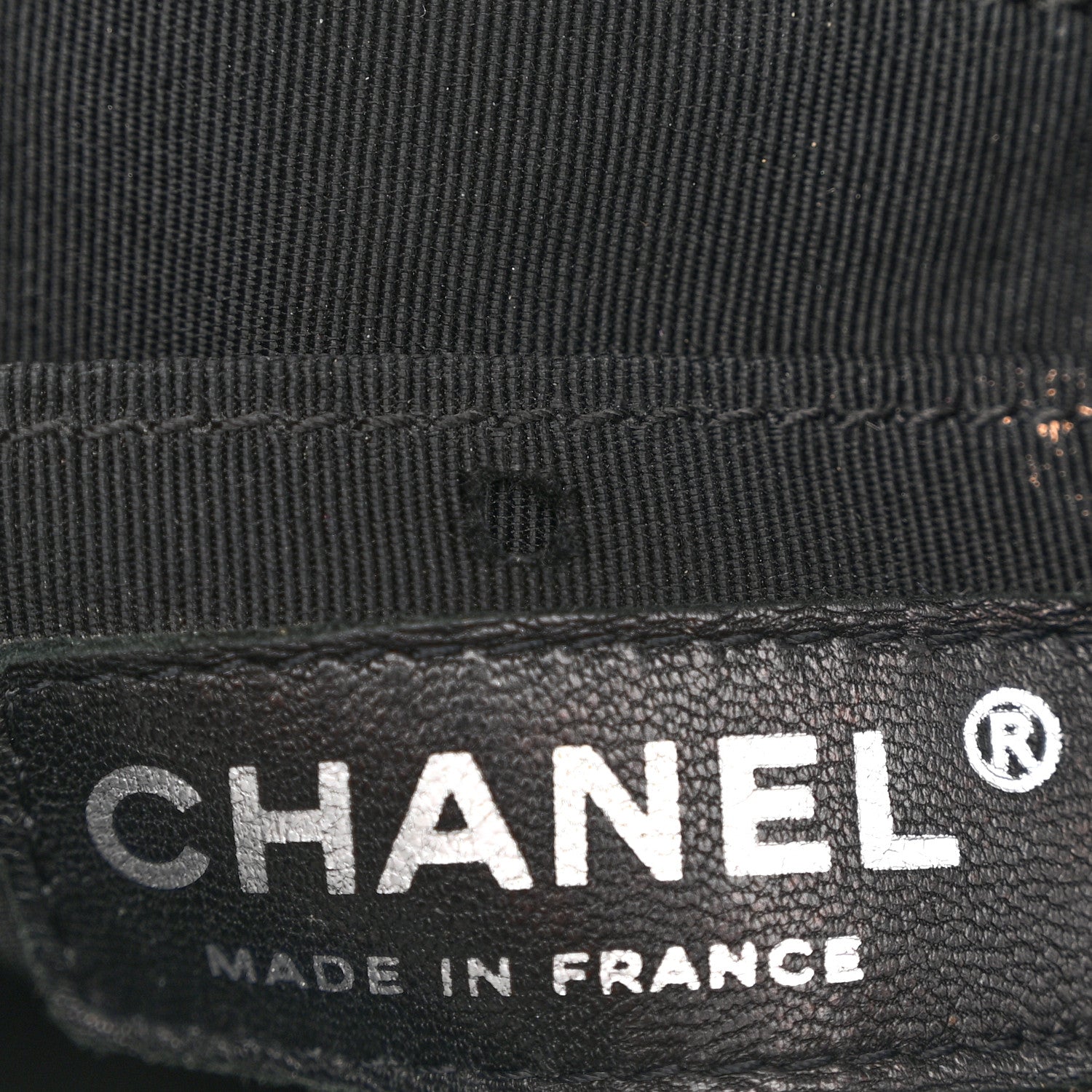 Chanel Deerskin Chevron Medium CC Chain Bucket Drawstring Bag Black 11 of 11