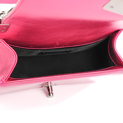 Chanel Metallic Patent Calfskin Quilted Small Boy Flap Pink 5 of 7