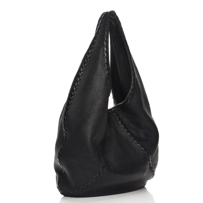 Bottega Veneta Cervo Deerskin Large Hobo Nero Black 3 of 7