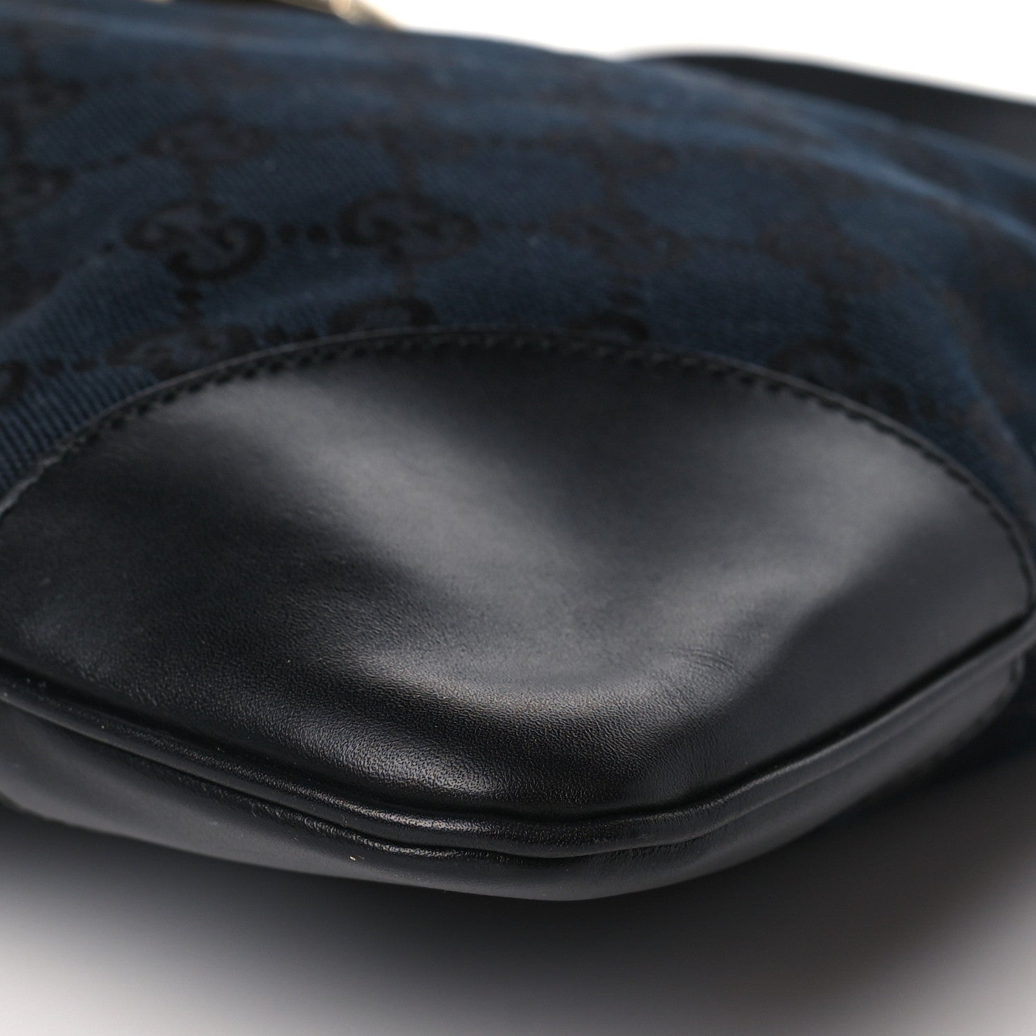 Gucci Monogram Lobster Clasp Jackie O Hobo Black 9 of 9