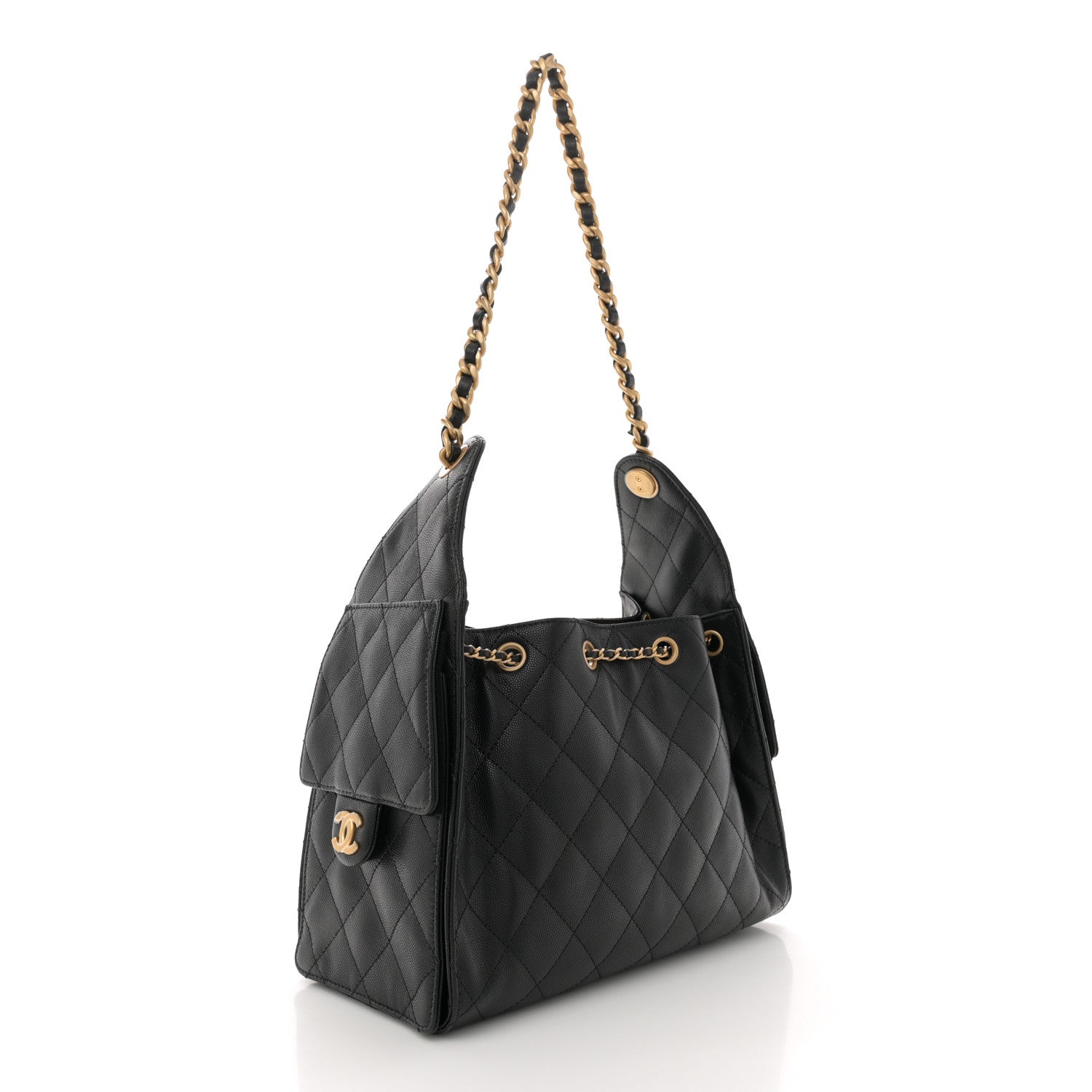 Chanel Caviar Quilted Small Chanel 25 Handbag Black 3 of 11