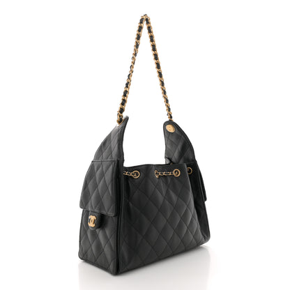 Chanel Caviar Quilted Small Chanel 25 Handbag Black 3 of 11