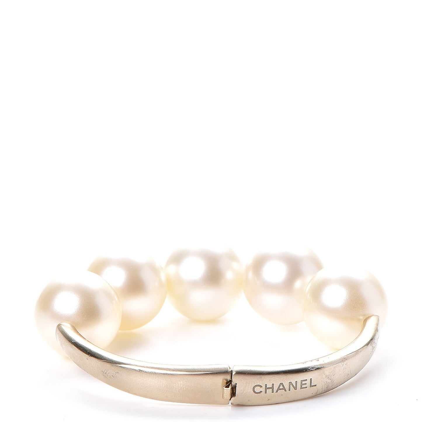 Pearl CC Bracelet Gold
