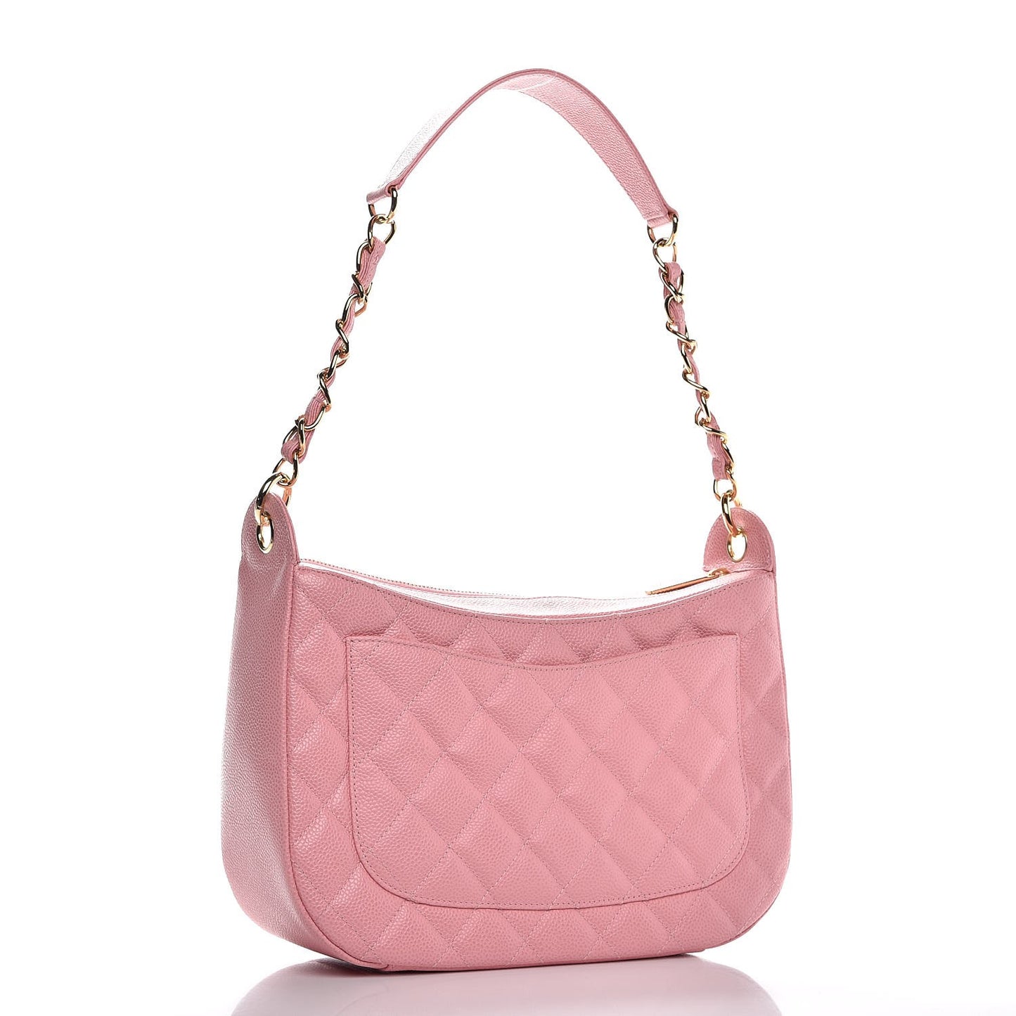 Caviar Quilted Hobo Pink