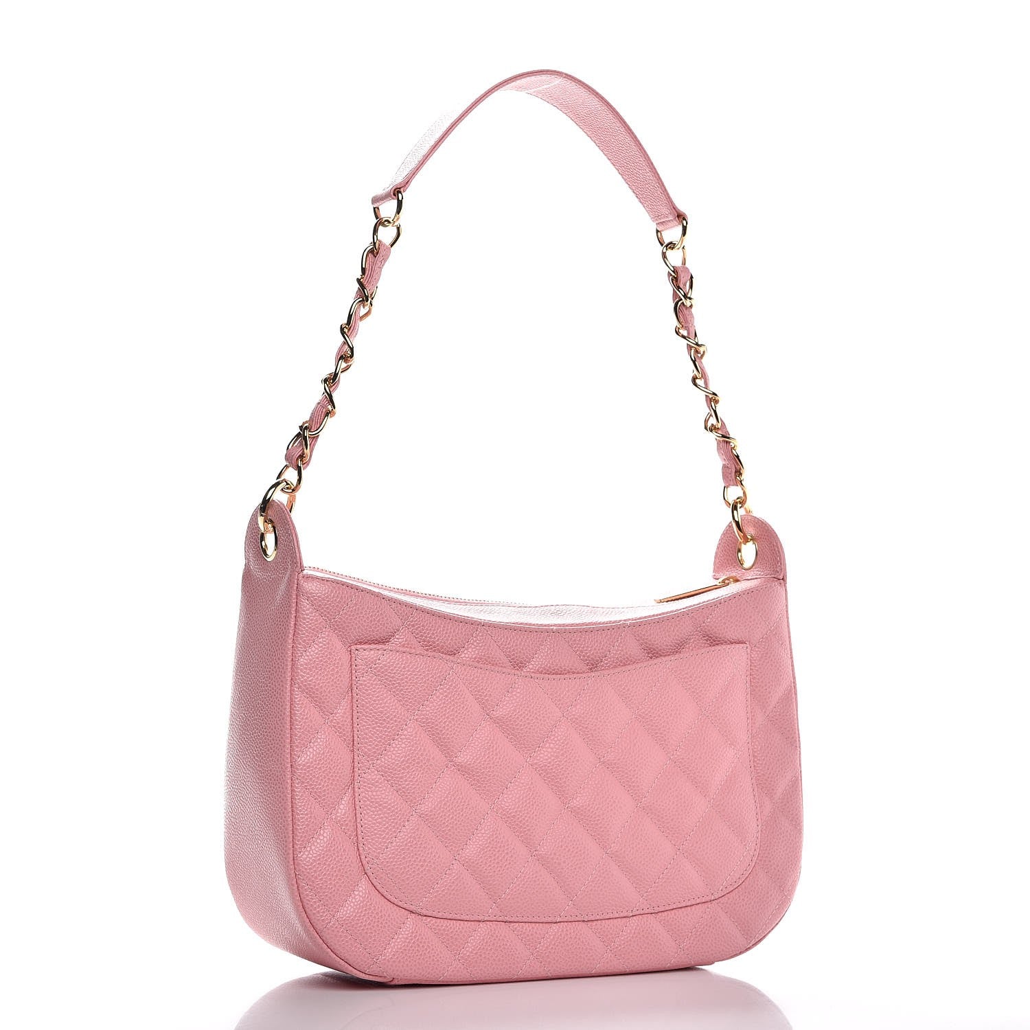 Chanel Caviar Quilted Hobo Pink 3 of 8