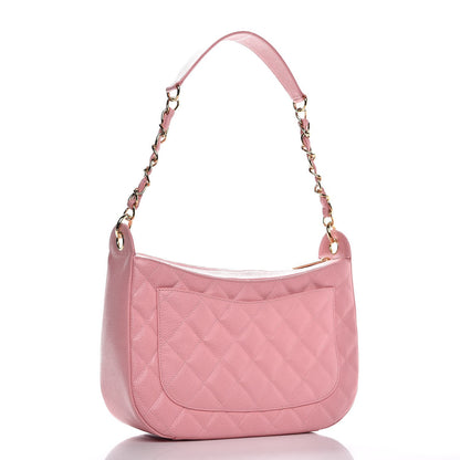 Chanel Caviar Quilted Hobo Pink 3 of 8