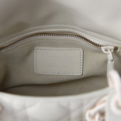 Christian Dior Ultra Matte Calfskin Cannage Mini Lady Dior White 5 of 7