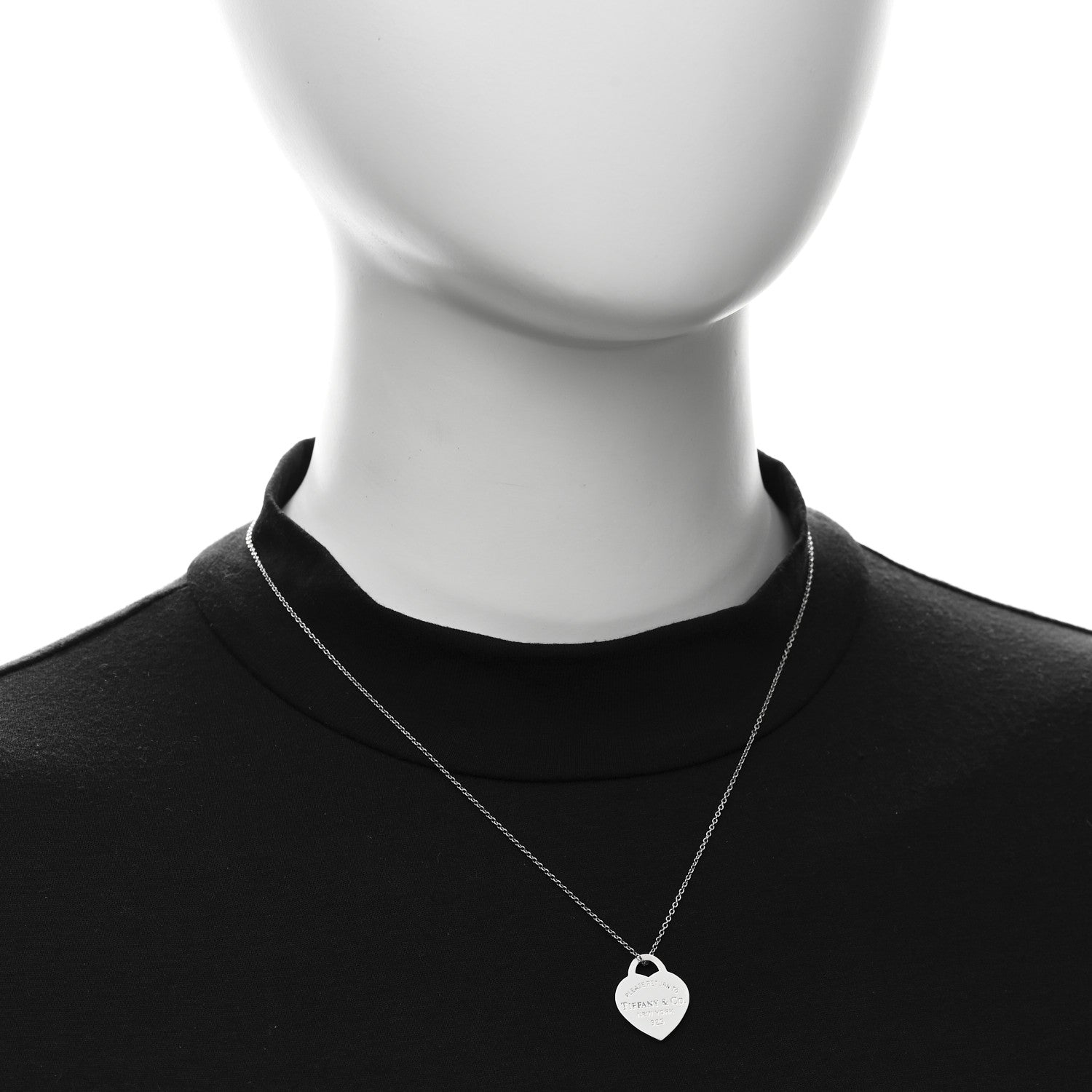 Tiffany Sterling Silver Small Return To Tiffany Heart Pendant Necklace 2 of 5