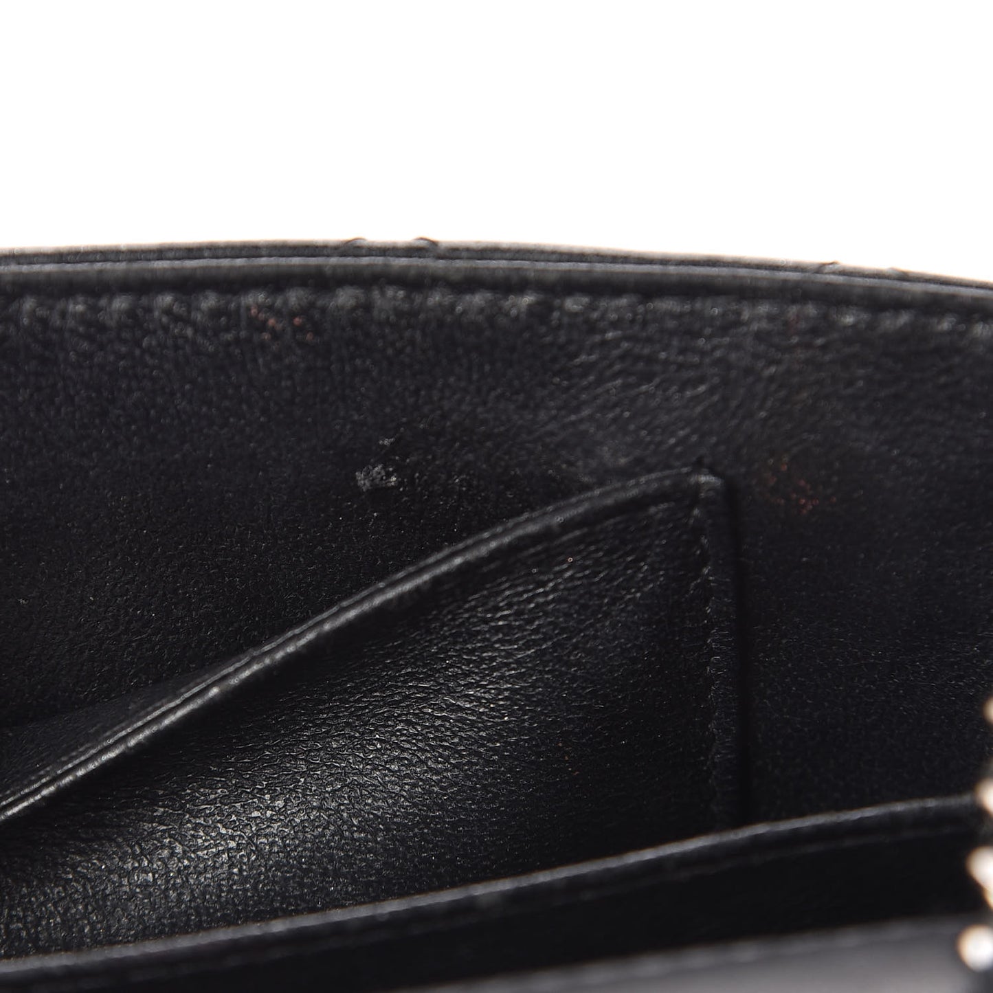 Lambskin Quilted Extra Mini Rectangular Flap Black