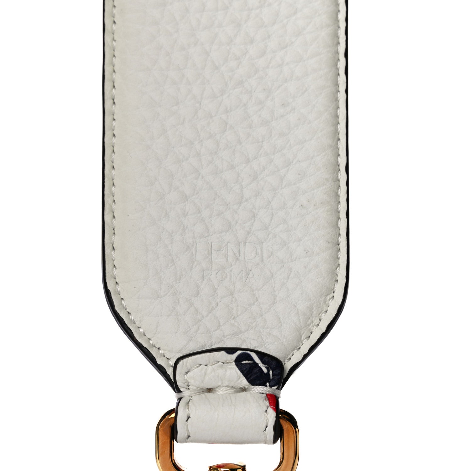 Fendi X FILA Calfskin Mania Mini Strap You White 4 of 6