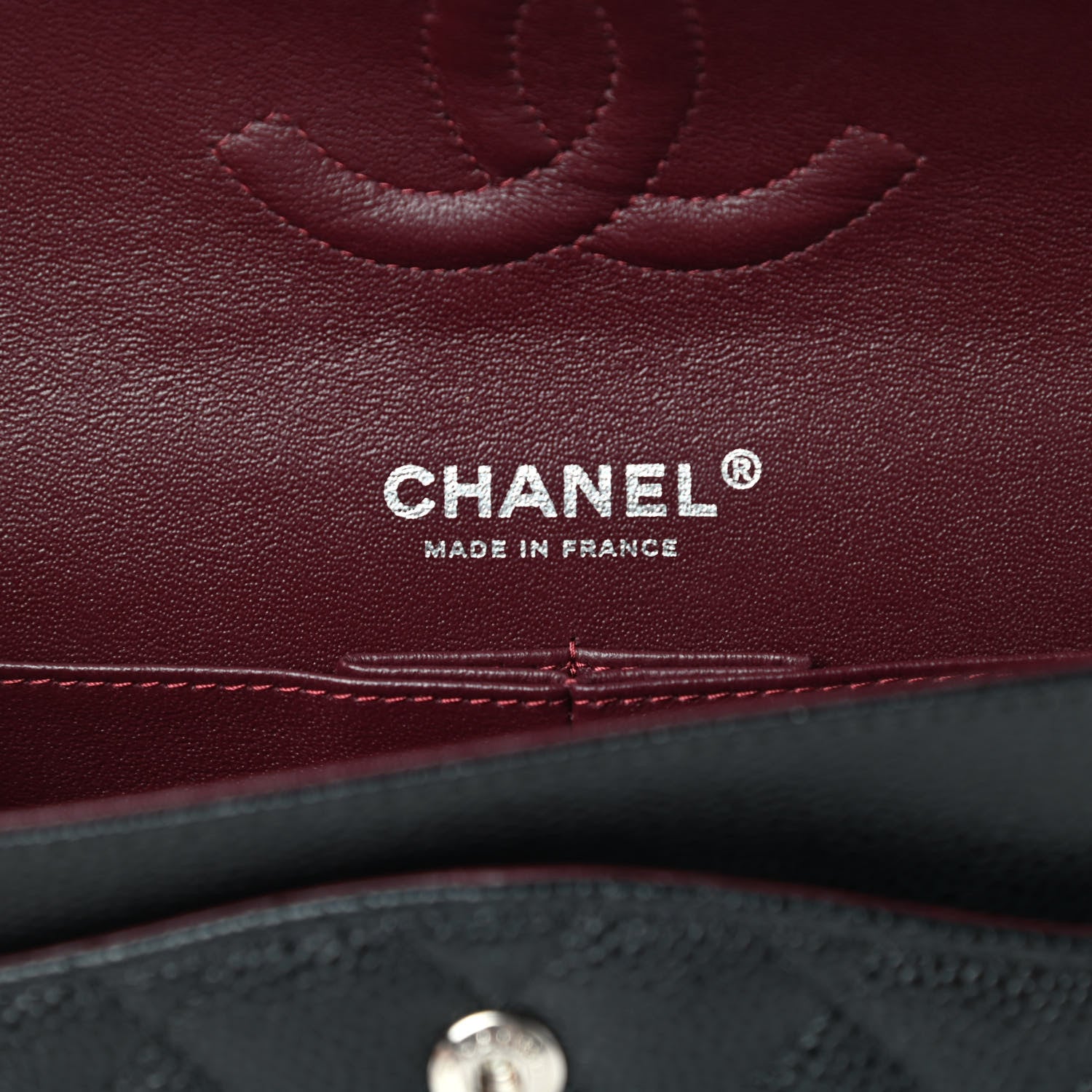 Chanel Caviar Quilted Medium Double Flap Black 7 of 12