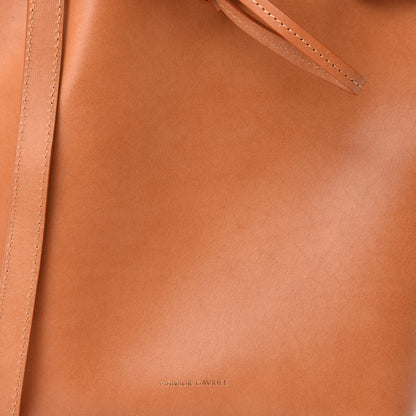 Mansur Gavriel Vegetable Tanned Calfskin Mini Bucket Bag Camello Azzurro 8 of 11