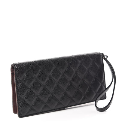 Chanel Caviar Quilted Long Wallet With Handle Black 3 of 10