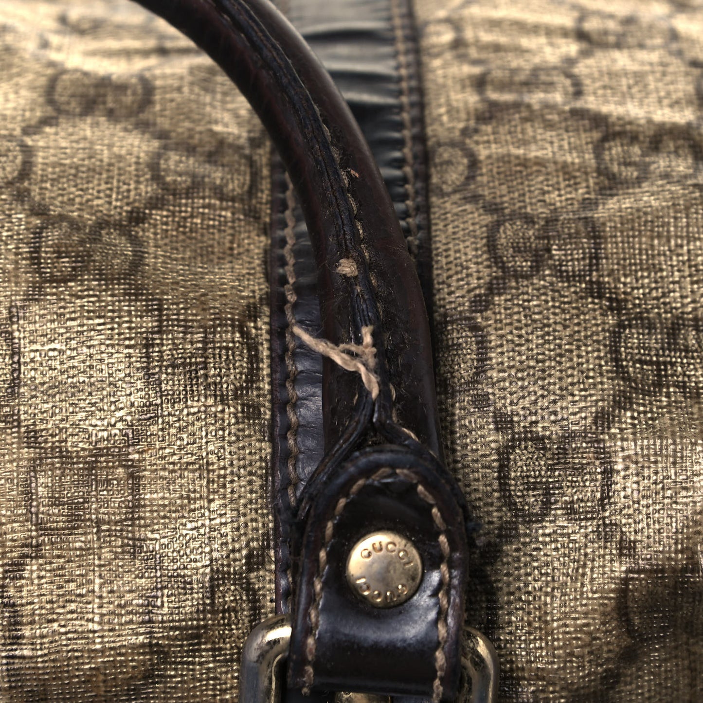 GG Plus Monogram Medium Joy Boston Dark Brown