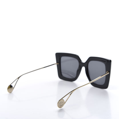 Gucci Acetate Oversize Square Frame GG0435S Sunglasses Black 4 of 8