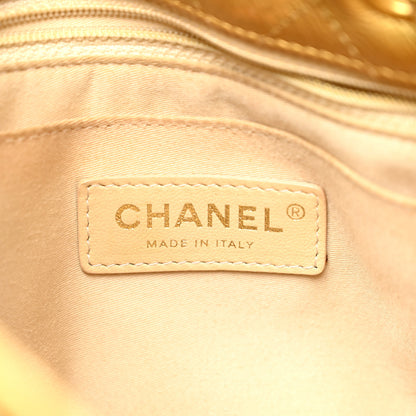 Chanel Metallic Calfskin Quilted Small Drawstring Bag Gold 7 of 11